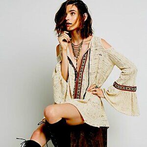 Free People For the Love of Flowers Tunic size small